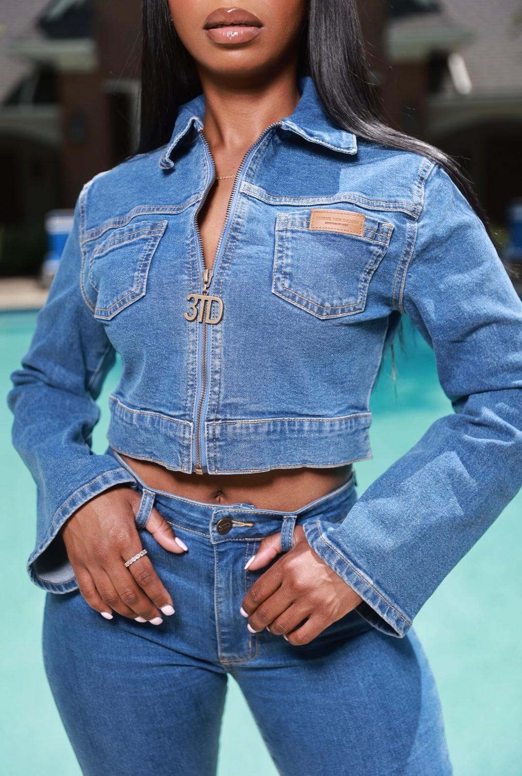 Belle Sleeve Denim Jacket