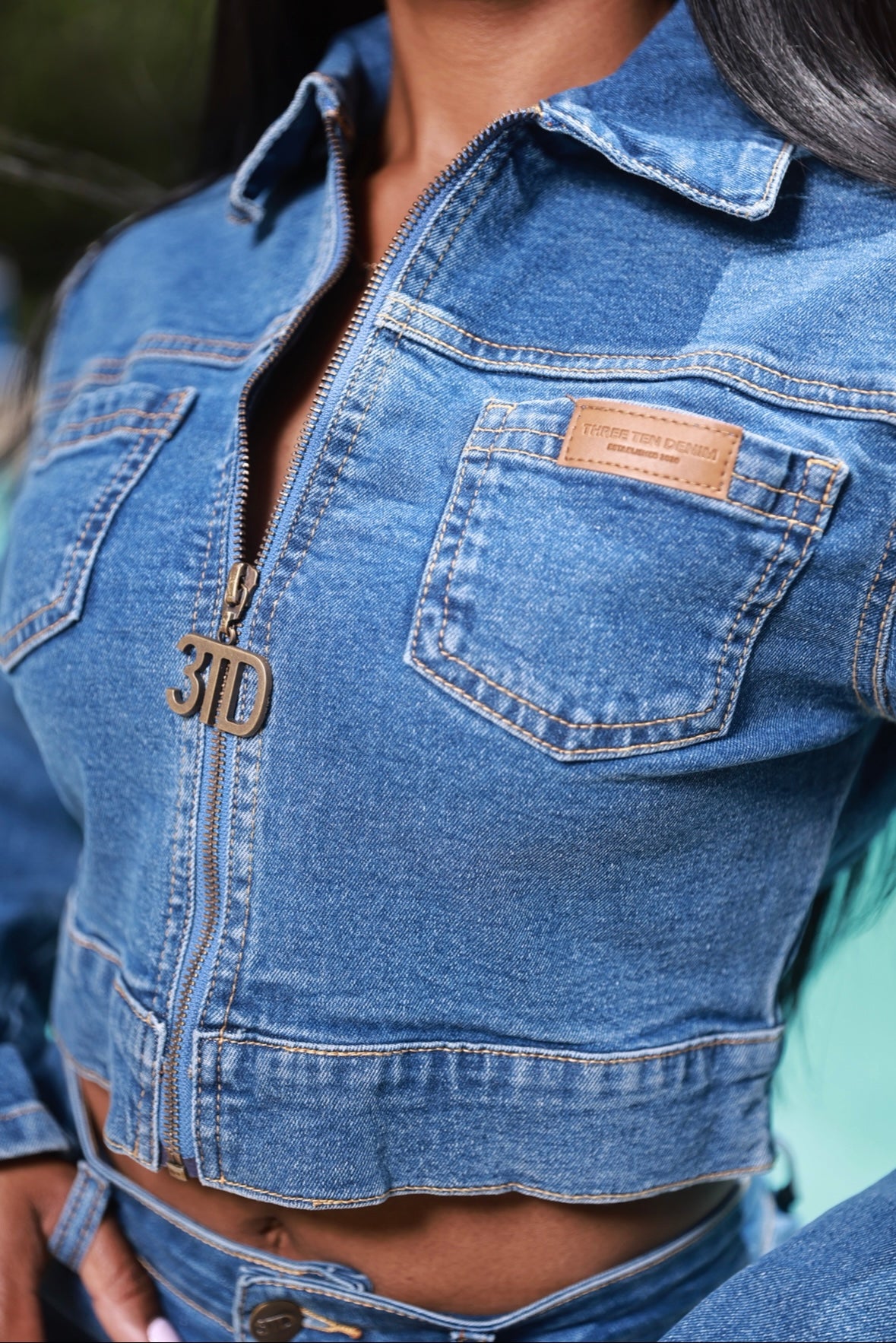 Belle Sleeve Denim Jacket
